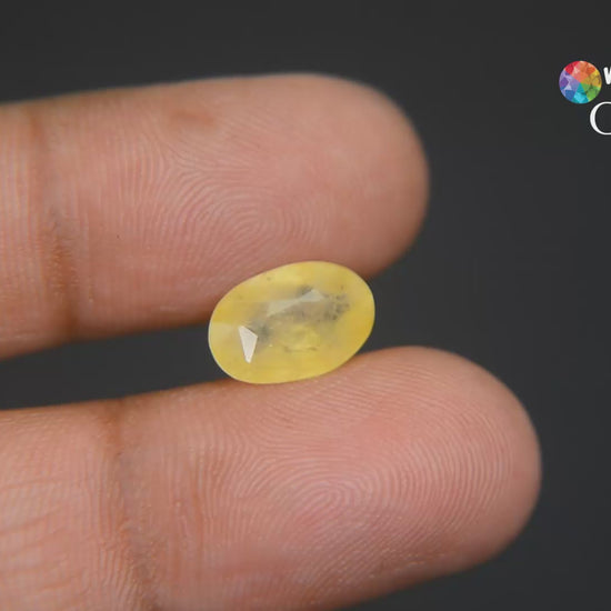 Buy 4.55 Carat Yellow Sapphire from Only Natural Gemstone
