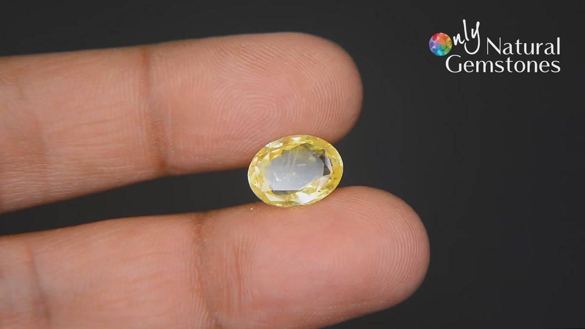 Buy 4.85 Carat Yellow Sapphire Stone from Only Natural Gemstones