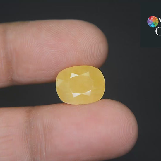 Buy 9.15 Carat Yellow Sapphire From Only Natural Gemstone