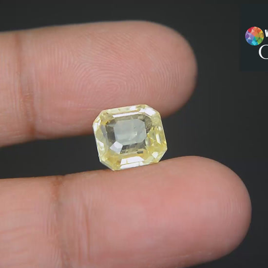 Buy Natural Yellow Sapphire 7.48 Carat from Only Natural Gemstone