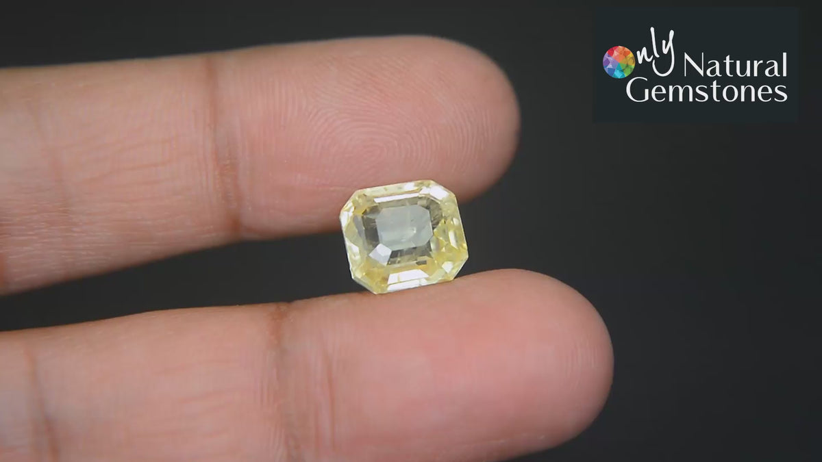 Buy Natural Yellow Sapphire 7.48 Carat from Only Natural Gemstone