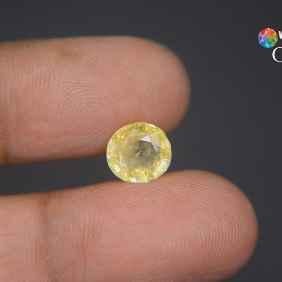 Buy 3.53 Carat Yellow Sapphire from Only Natural Gemstone