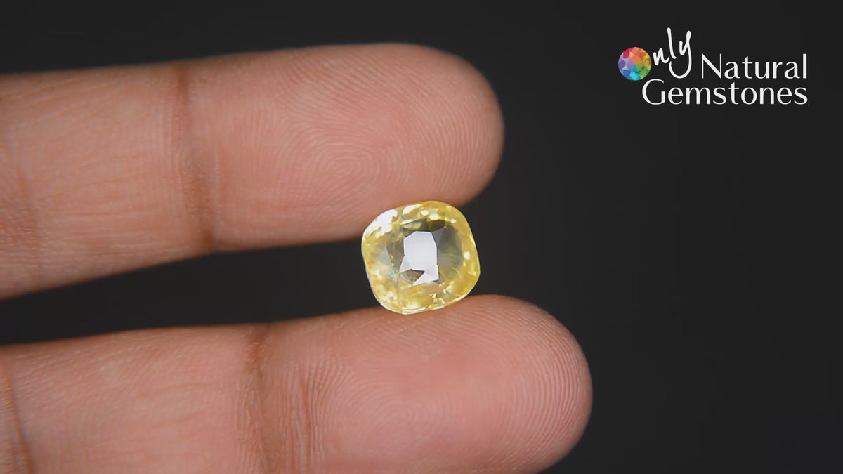 Buy 6.21 Carat Yellow Sapphire Stone from Only Natural Gemstones