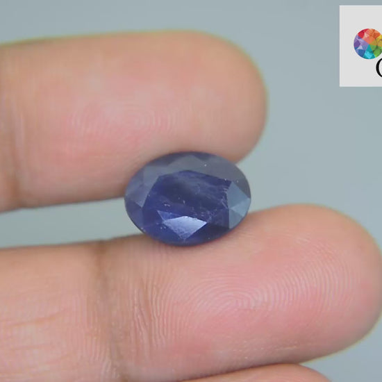 Buy 7.34 Carat Blue Sapphire Stone from Only Natural Gemstones