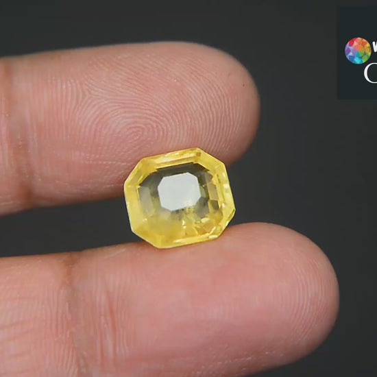 Buy Natural Yellow Sapphire 7.55 Carat from Only Natural Gemstone