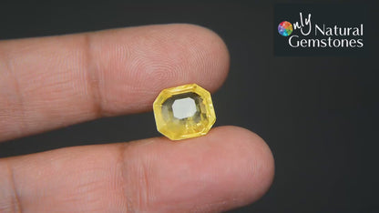 Buy Natural Yellow Sapphire 7.55 Carat from Only Natural Gemstone