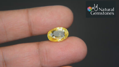 Buy Natural Yellow Sapphire 7.14 Carat from Only Natural Gemstone