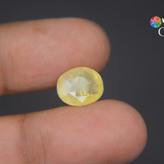 Buy 6.46 Carat Yellow Sapphire from Only Natural Gemstone