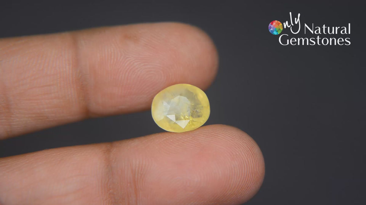 Buy 6.46 Carat Yellow Sapphire from Only Natural Gemstone
