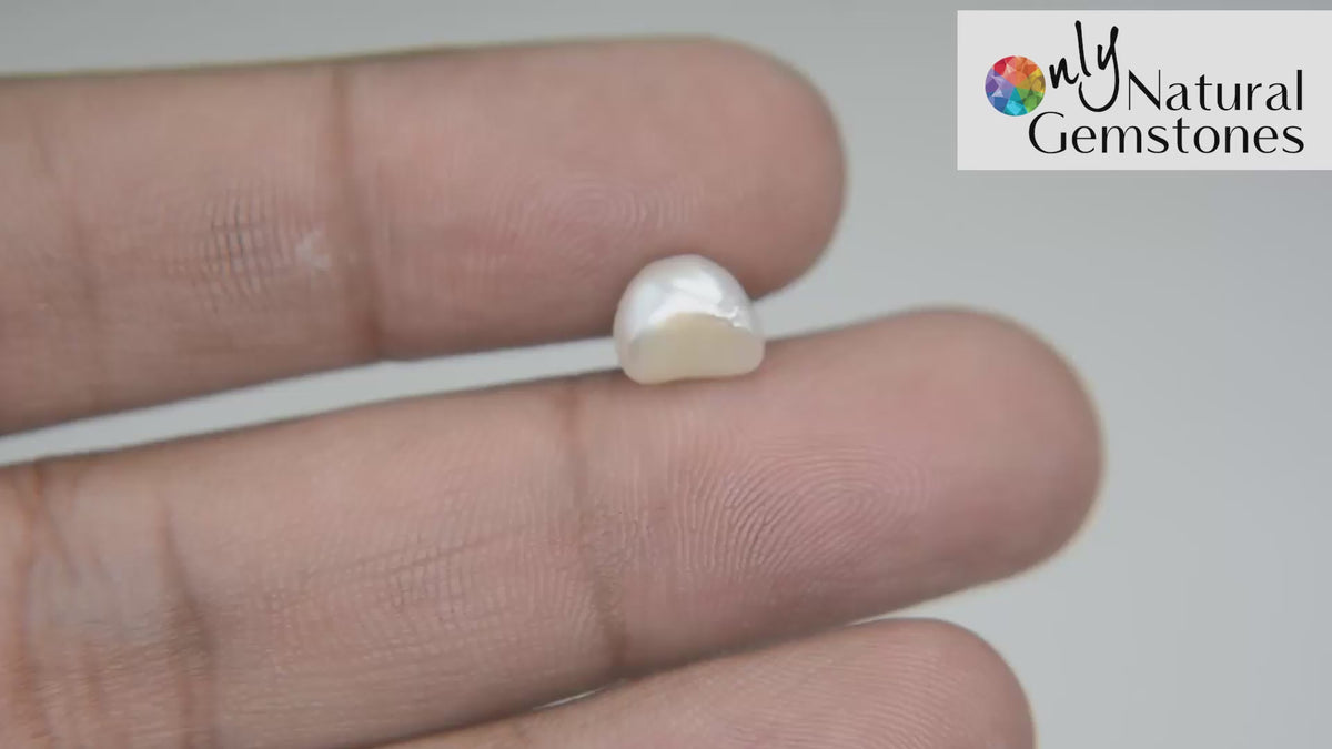 Buy Certified Natural Basra Pearl weighing 2.44 Carat (2.50 Ratti) at best price online