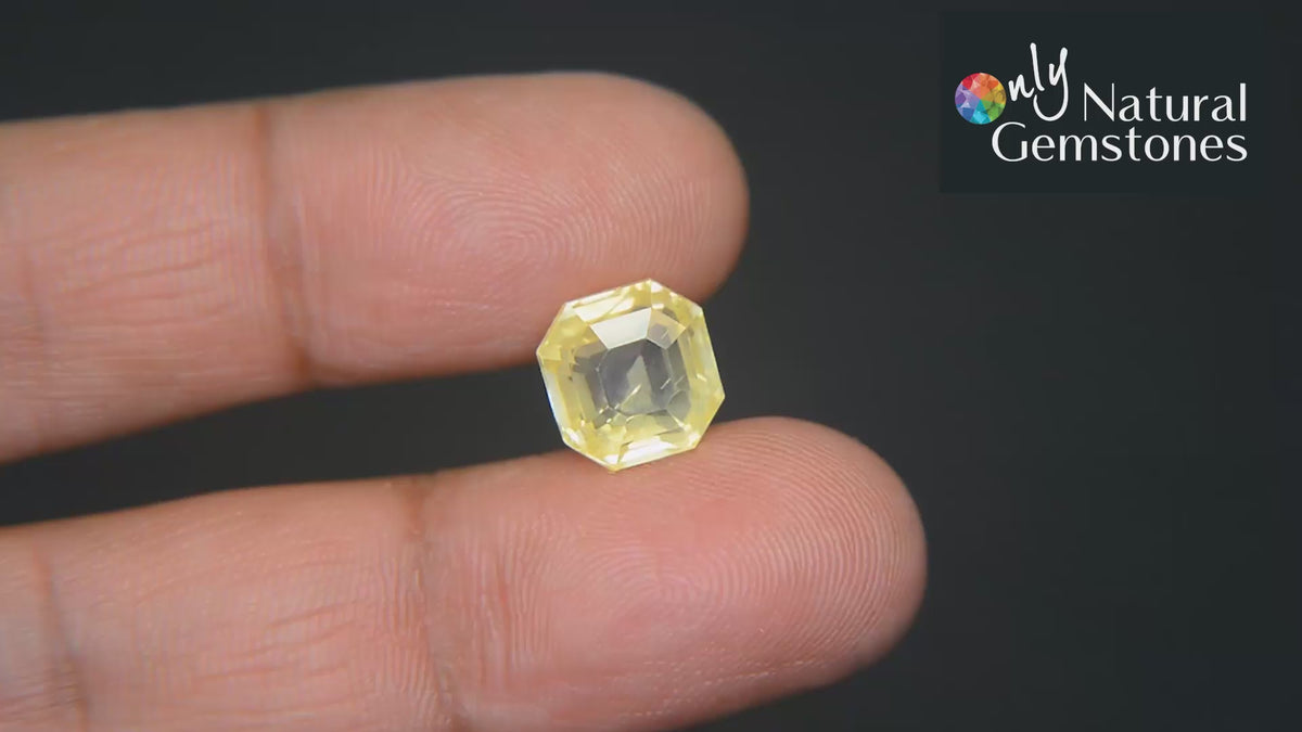 Buy Natural Yellow Sapphire weighing 7.38 Carat at Best Price