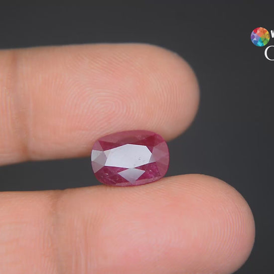 Buy Natural 4.06 Carat Ruby Stone at best price online