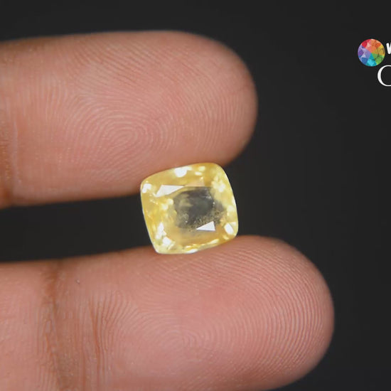 Buy 5.51 Carat Yellow Sapphire Stone from Only Natural Gemstones