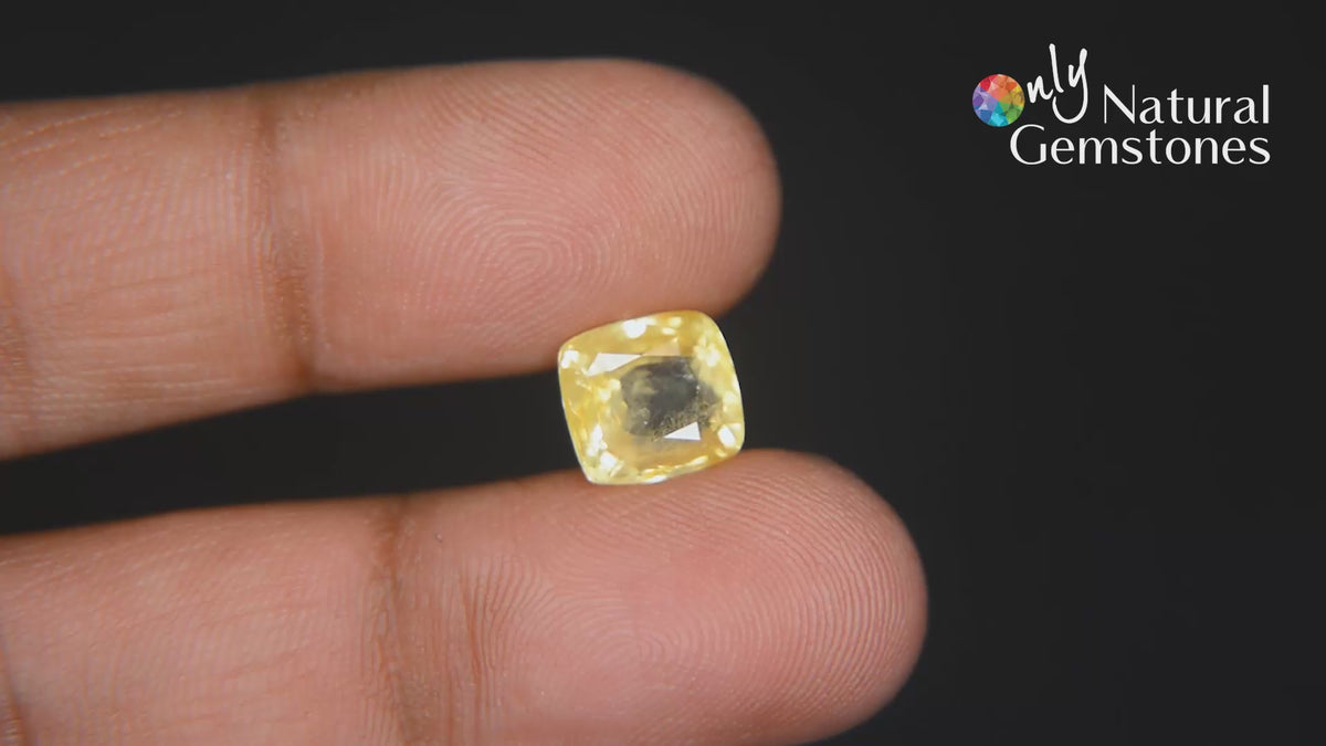Buy 5.51 Carat Yellow Sapphire Stone from Only Natural Gemstones
