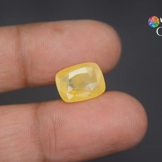 Buy 6.75 Carat Yellow Sapphire from Only Natural Gemstone