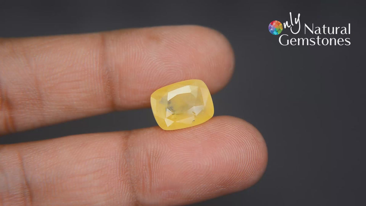 Buy 6.75 Carat Yellow Sapphire from Only Natural Gemstone