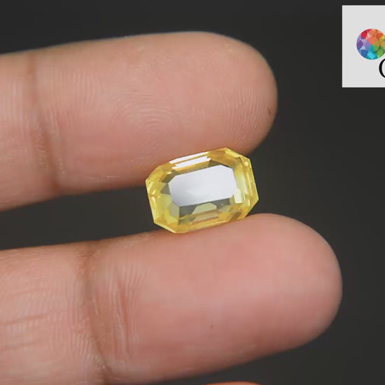 Buy 8.47 Carat Yellow Sapphire Stone from Only Natural Gemstones