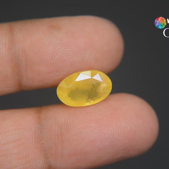 Buy 7.68 Carat Yellow Sapphire from Only Natural Gemstone