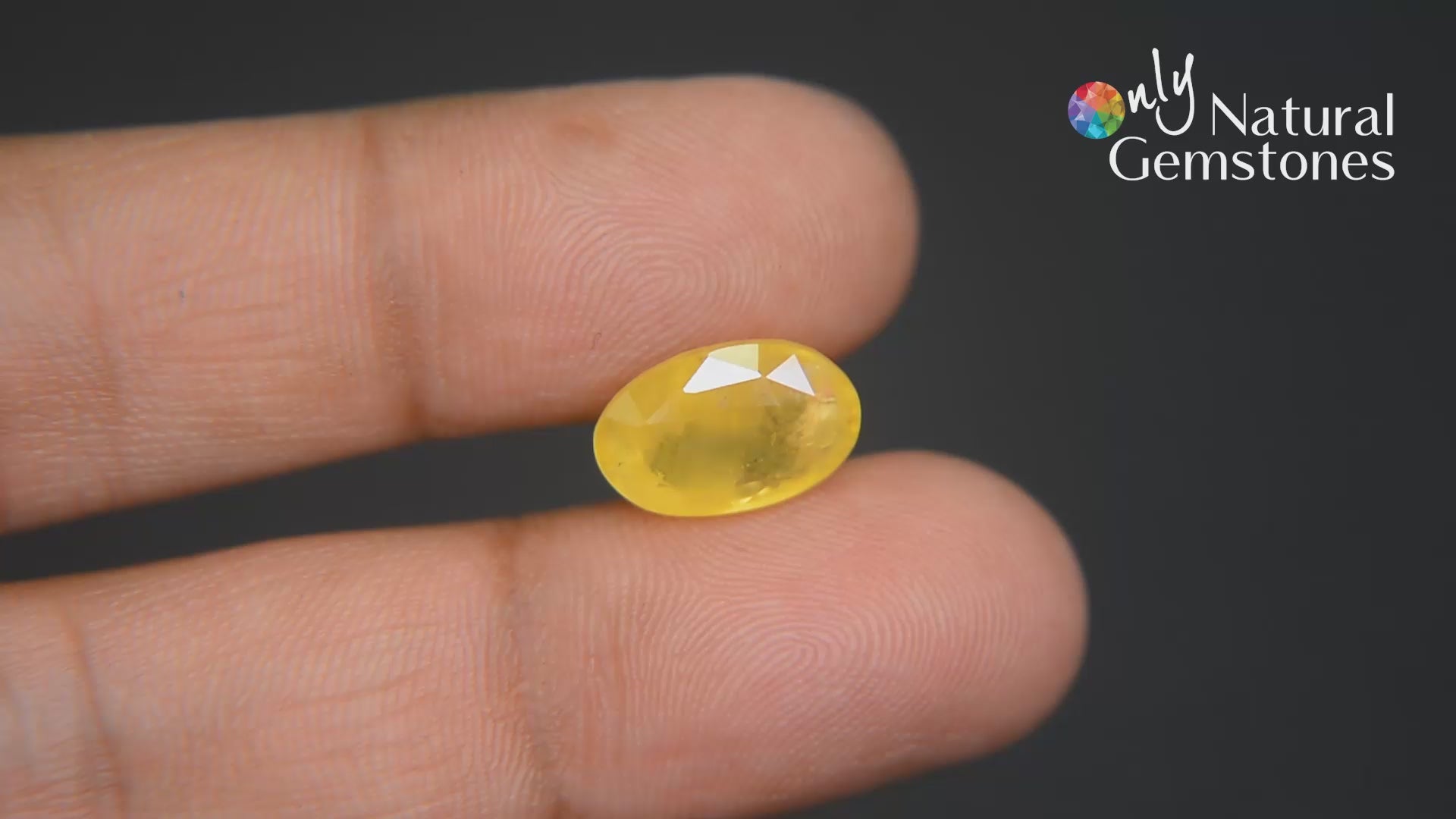 Buy 7.68 Carat Yellow Sapphire from Only Natural Gemstone