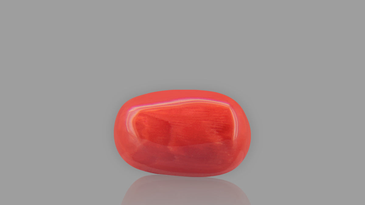 Buy 7.94 Carat Red Coral Stone from Only Natural Gemstones