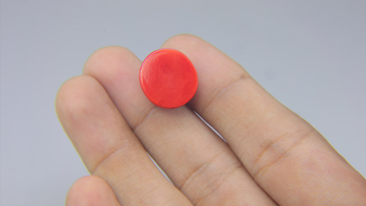 Buy Natural 13.55 Carat Red Coral Stone at best price online