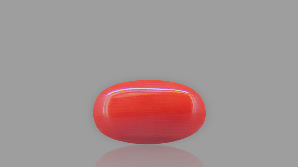 Buy 8.08 Carat Red Coral Stone from Only Natural Gemstones