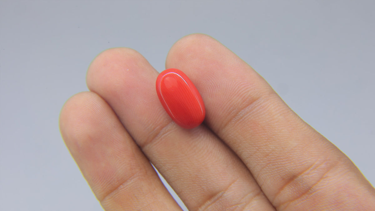 Buy Natural 8.08 Carat Red Coral Stone at best price online
