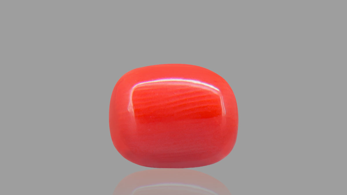 Buy 5.80 Carat Red Coral Stone from Only Natural Gemstones