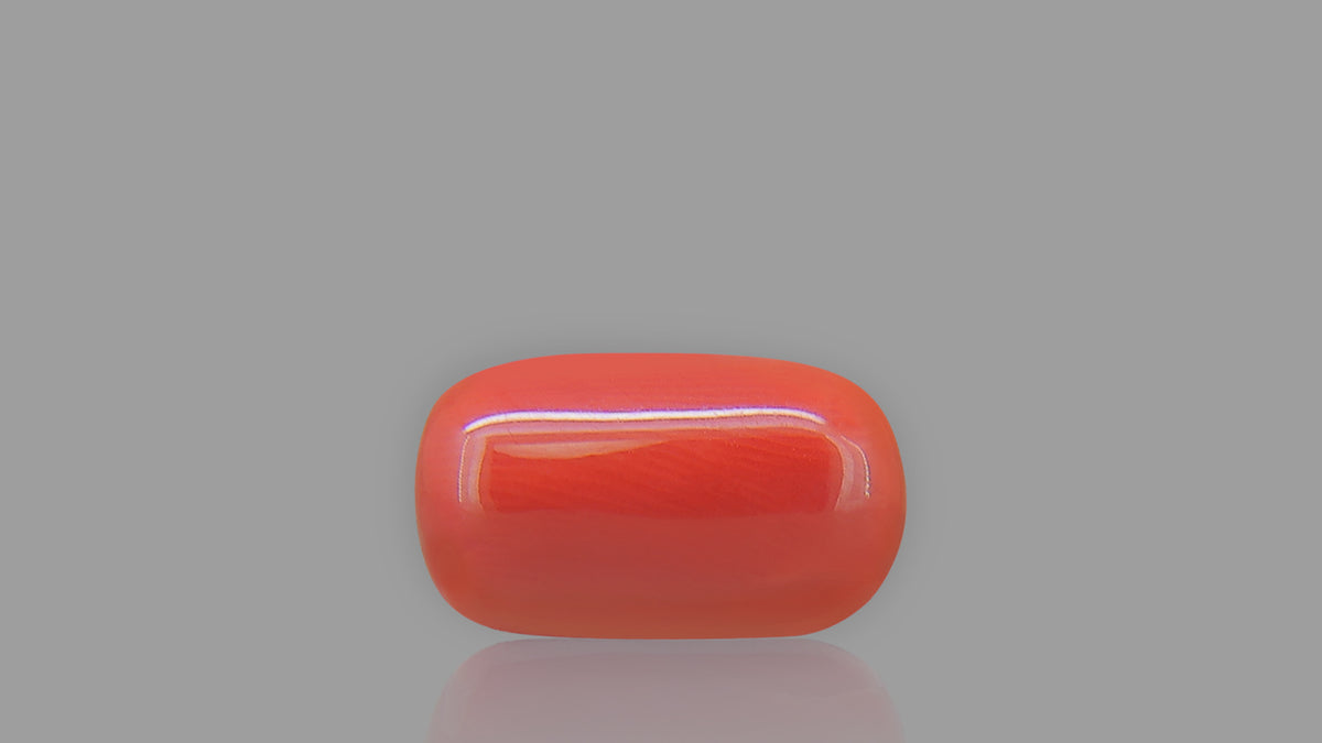 Buy 9.64 Carat Red Coral Stone from Only Natural Gemstones