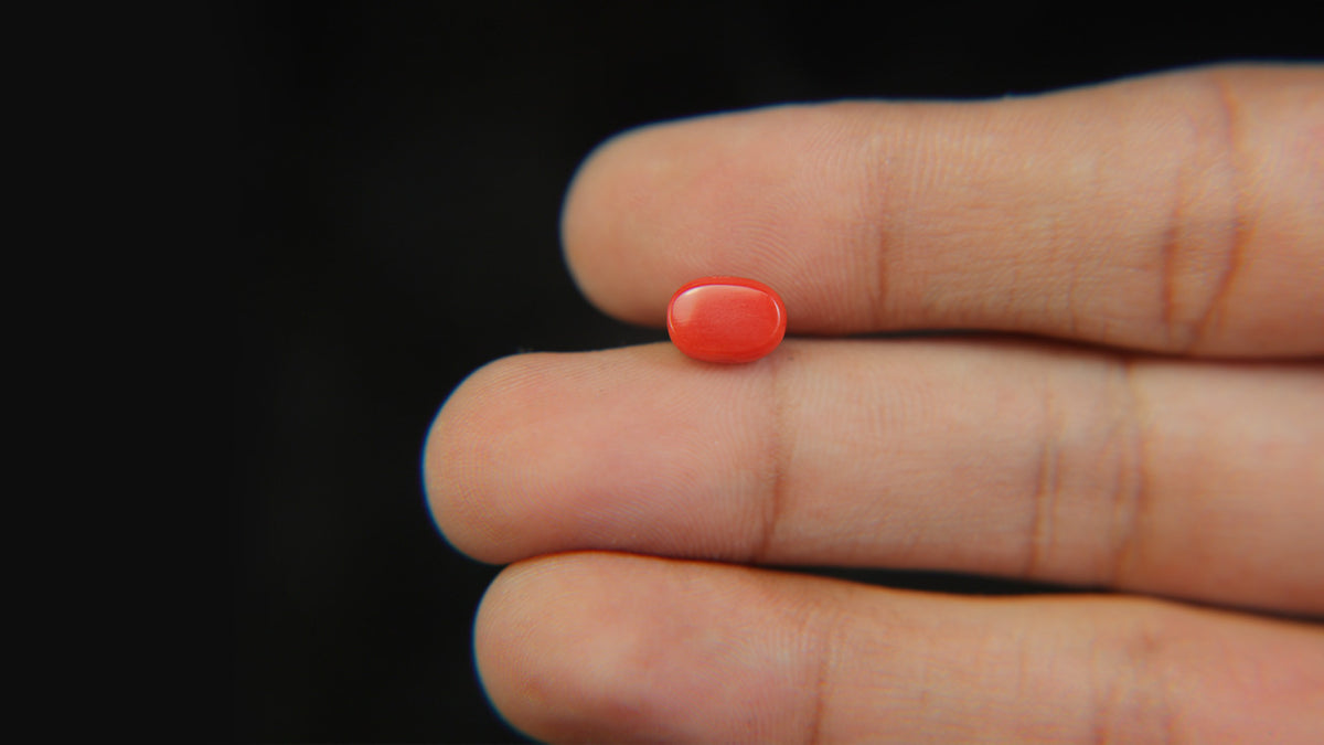 Buy Natural 2.08 Carat Red Coral Stone at best price online