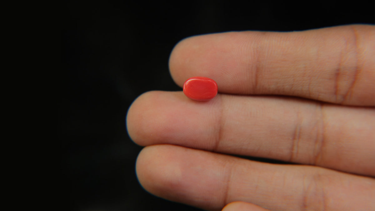 Buy Natural 1.96 Carat Red Coral Stone at best price online