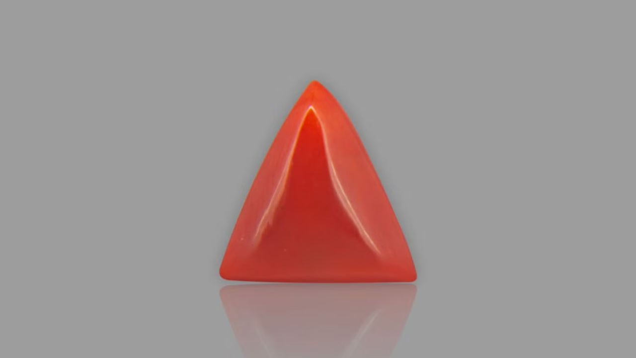 Buy 6.88 Carat Red Coral Stone from Only Natural Gemstones