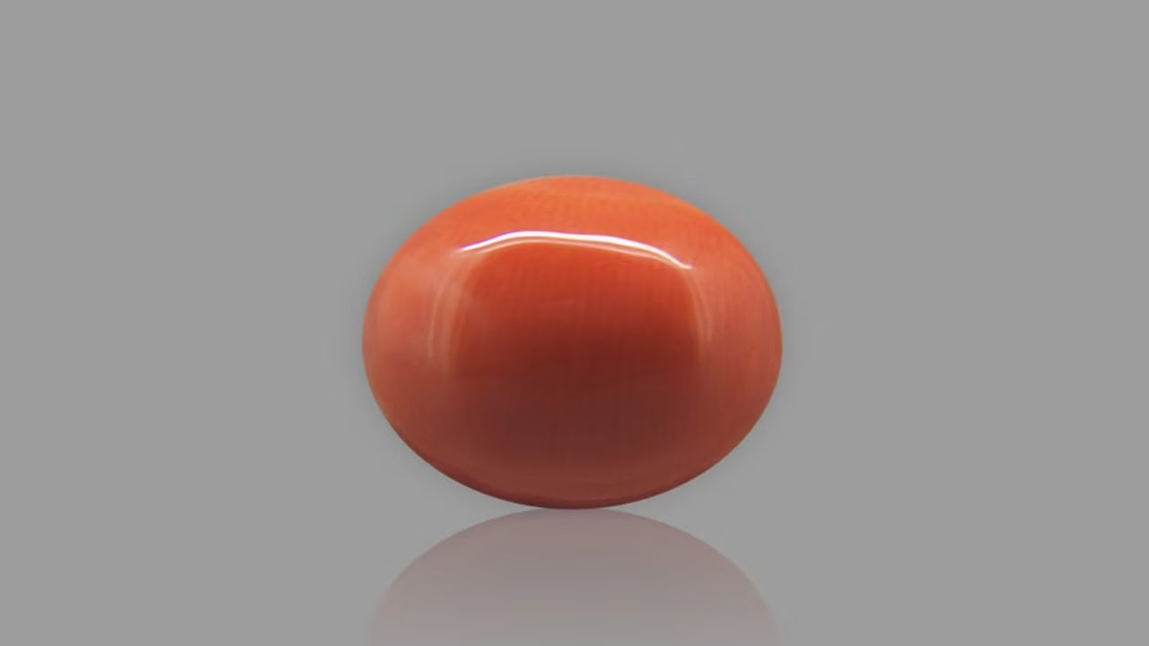 Buy 6.88 Carat Red Coral Stone from Only Natural Gemstones