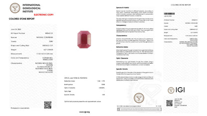 Buy GJI Certified 8.27 Carat Ruby with lifetime guarantee
