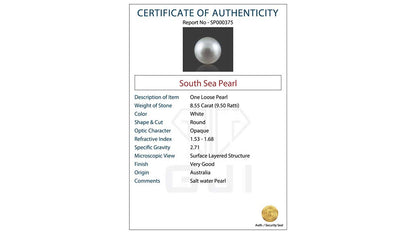 Buy GJI Certified 8.55 Carat Pearls with lifetime guarantee