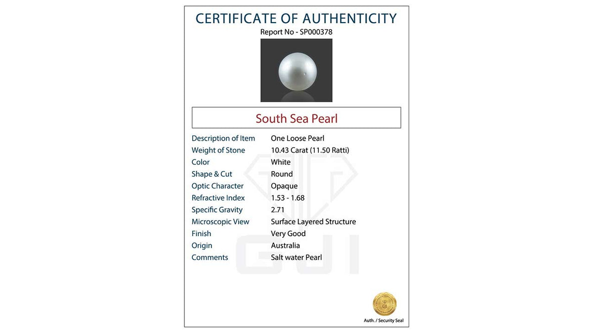 Buy GJI Certified 10.43 Carat Pearls with lifetime guarantee