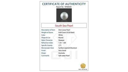 Buy GJI Certified 9.69 Carat Pearls with lifetime guarantee