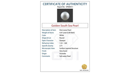 Buy GJI Certified 4.47 Carat Pearls with lifetime guarantee