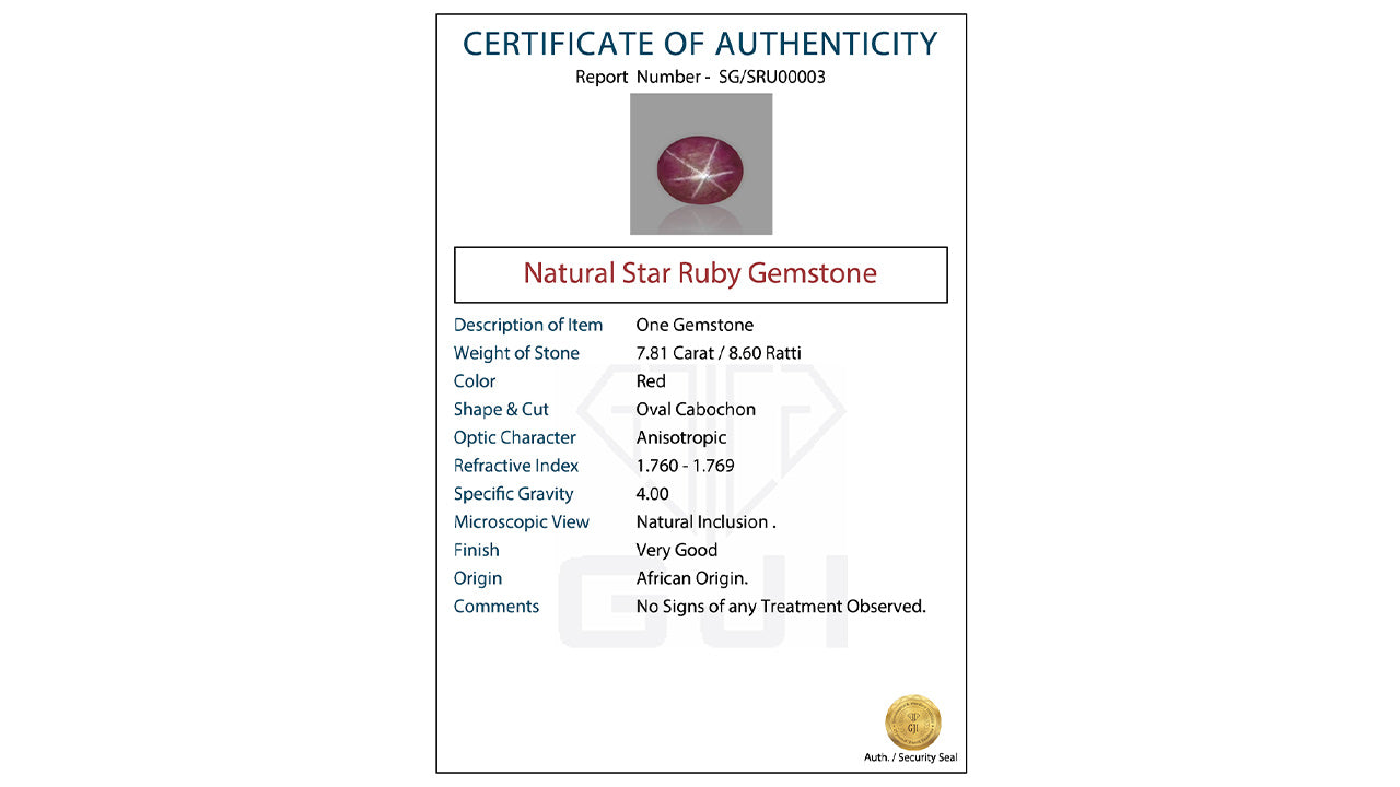 Buy GJI Certified 7.81 Carat Fancy Sapphire with lifetime guarantee