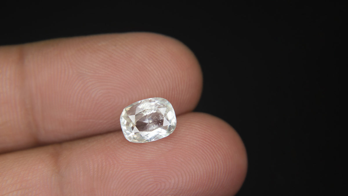 Buy Natural 2.22 Carat White Sapphire Stone at best price online