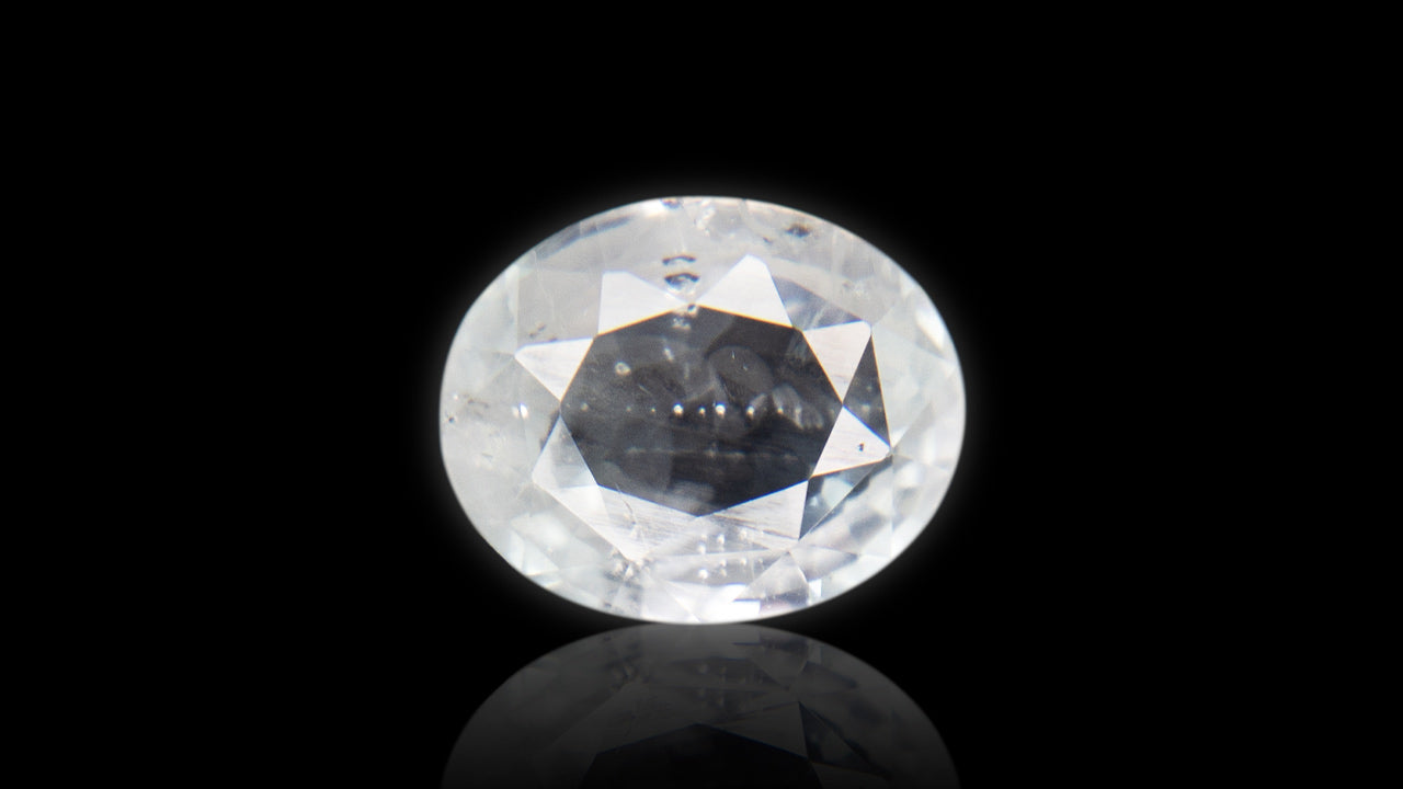 Buy 5.68 Carat White Sapphire Stone from Only Natural Gemstones