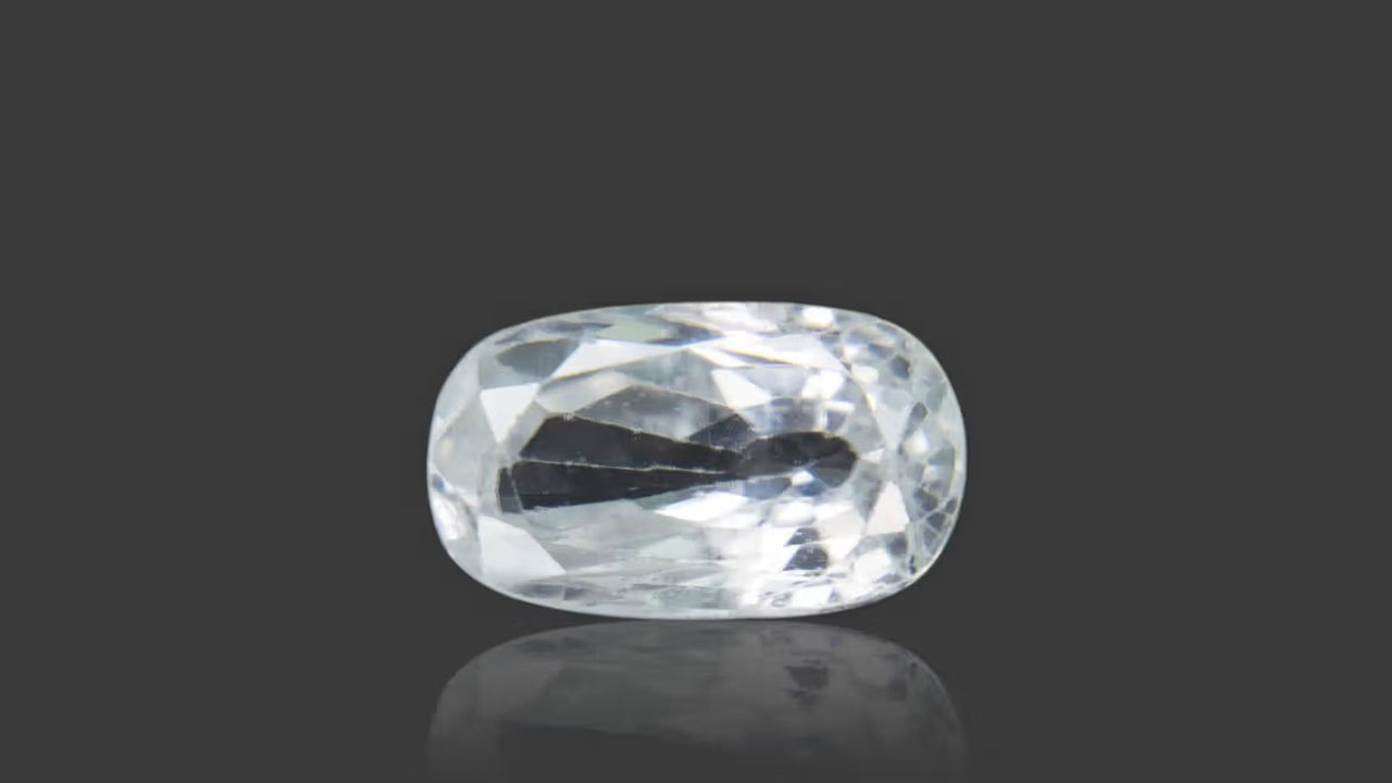 Buy 6.90 Carat White Zircon Stone from Only Natural Gemstones