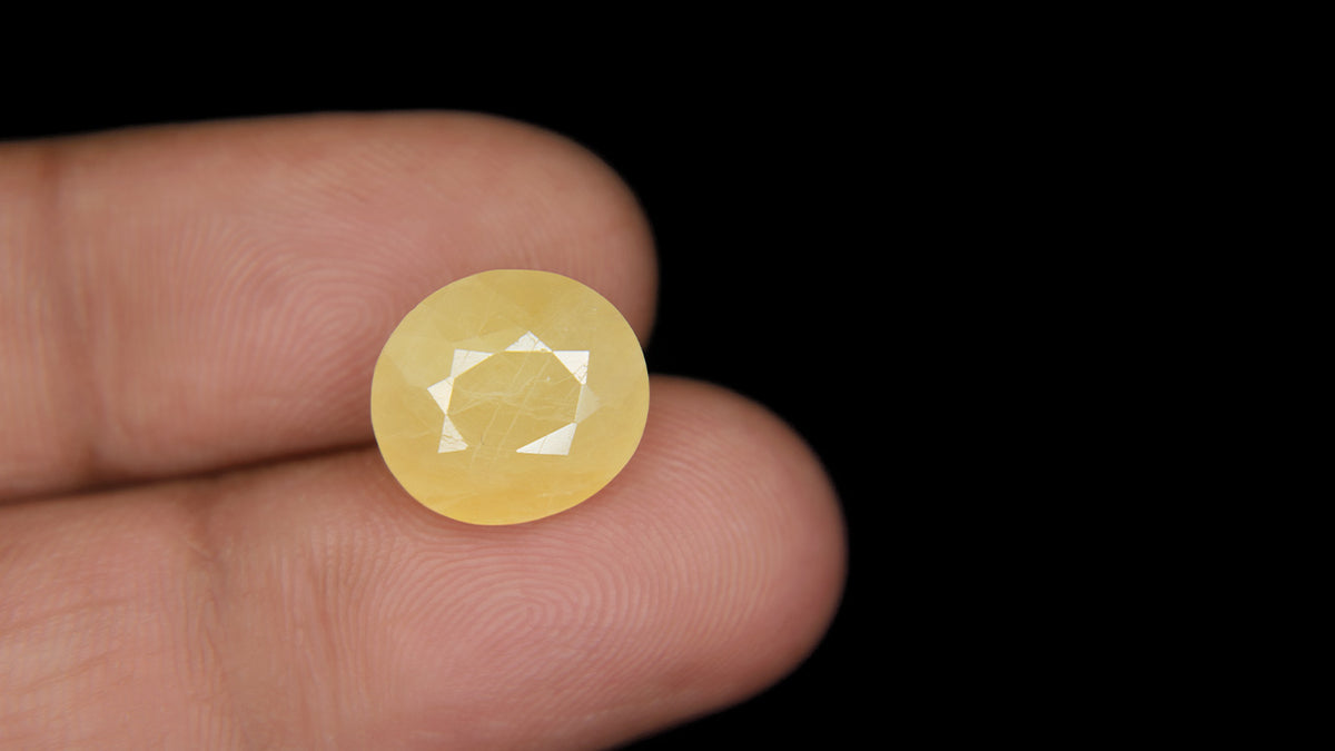 Buy Natural 8.05 Carat Yellow Sapphire Stone at best price online