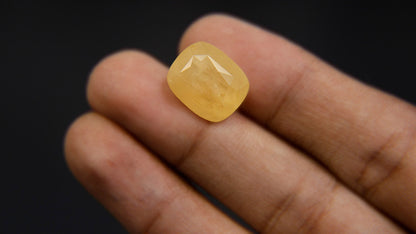 Buy Natural 11.90 Carat Yellow Sapphire Stone at best price online