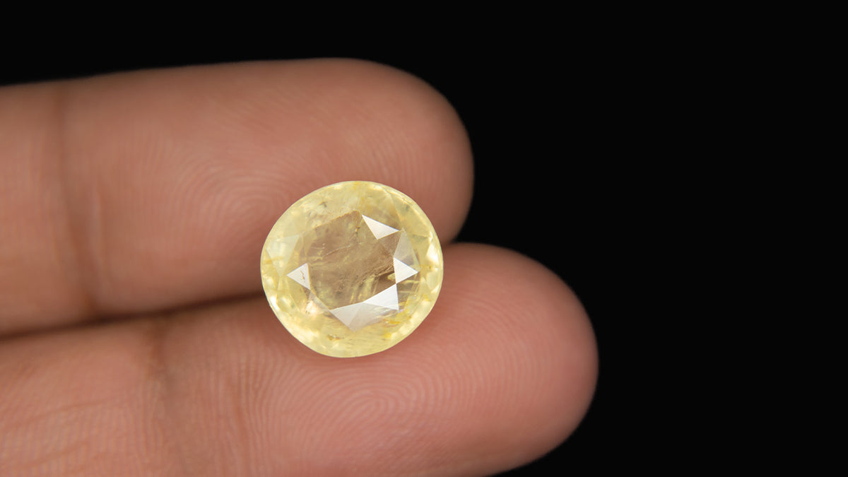 Buy Natural 8.69 Carat Yellow Sapphire Stone at best price online