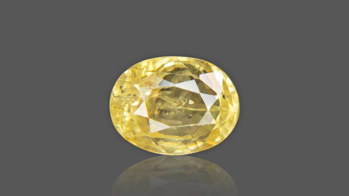 Buy 4.02 Carat Yellow Sapphire Stone from Only Natural Gemstones