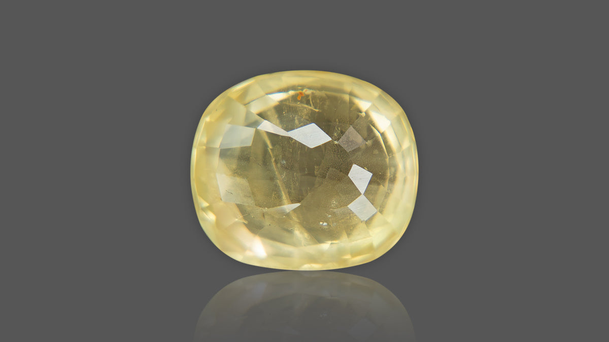 Buy Natural Ceylon (Sri Lanka) Yellow Sapphire weighing 10.01 Carat at Best Price