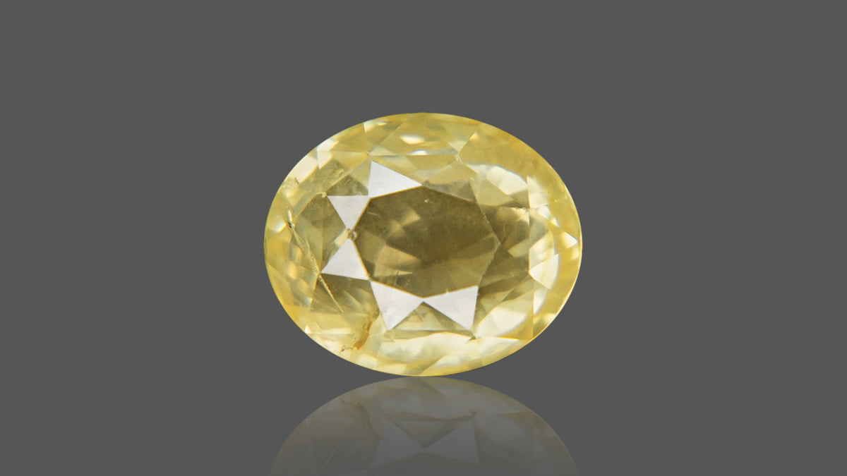 Buy 8.08 Carat Yellow Sapphire Stone from Only Natural Gemstones
