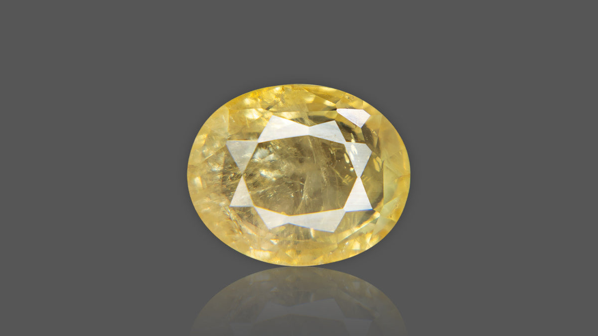 Buy 7.52 Carat Yellow Sapphire Stone from Only Natural Gemstones