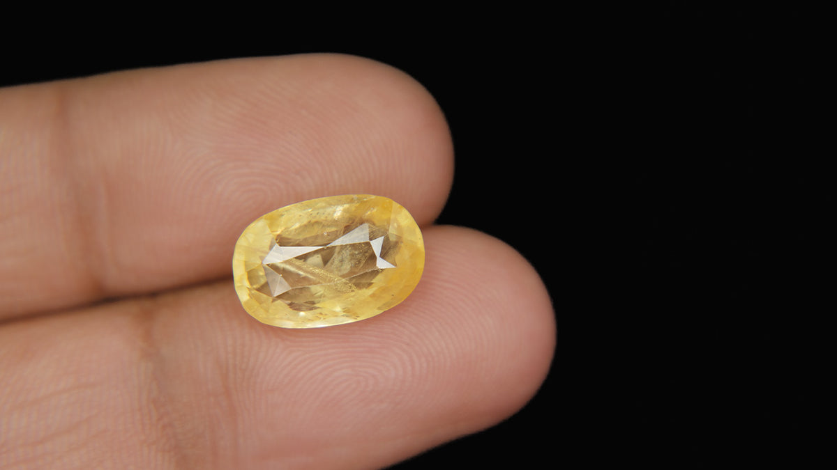 Buy Natural 7.51 Carat Yellow Sapphire Stone at best price online